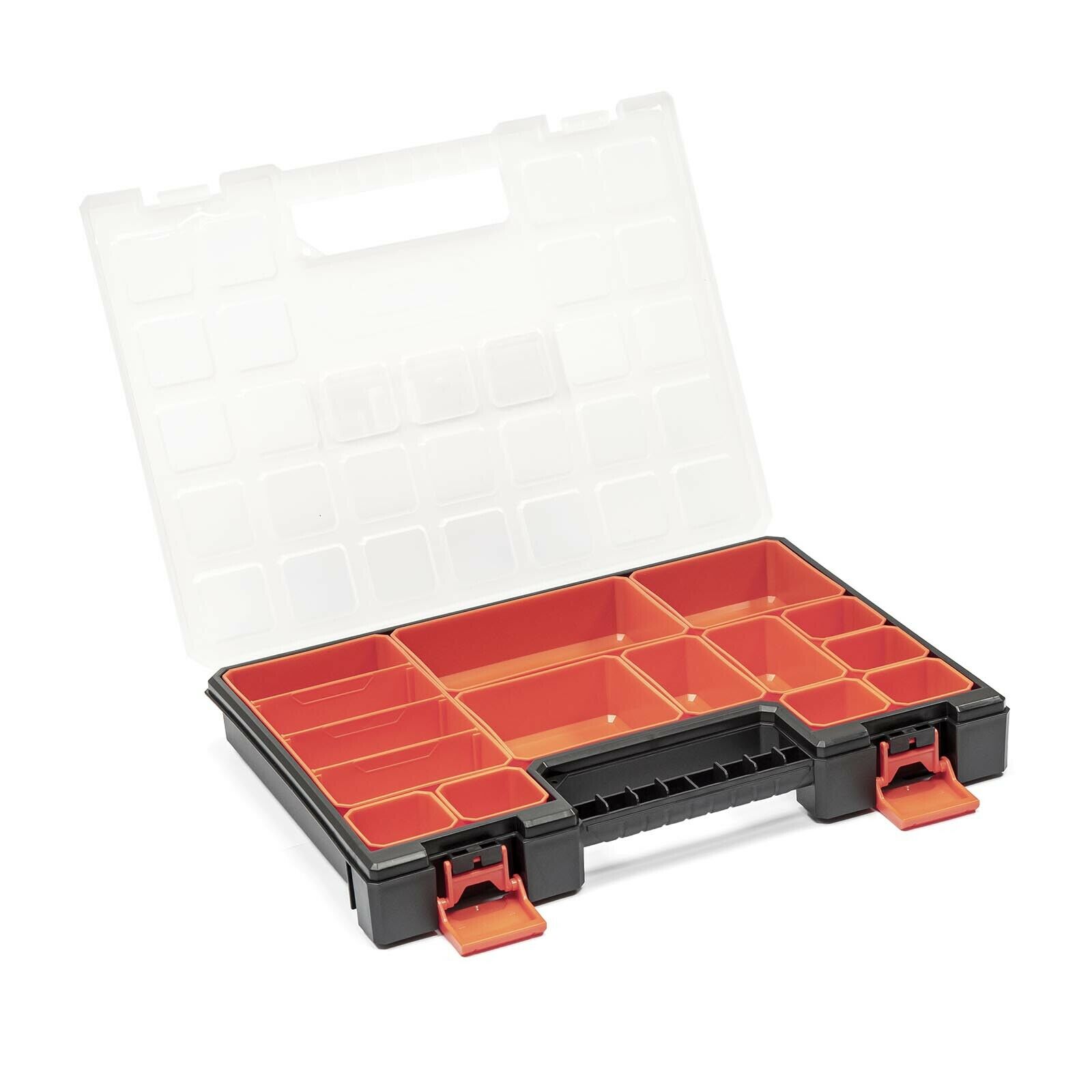 TACTIX Sortimentskoffer mit entnehmbaren Behältern - flach 40,4 cm