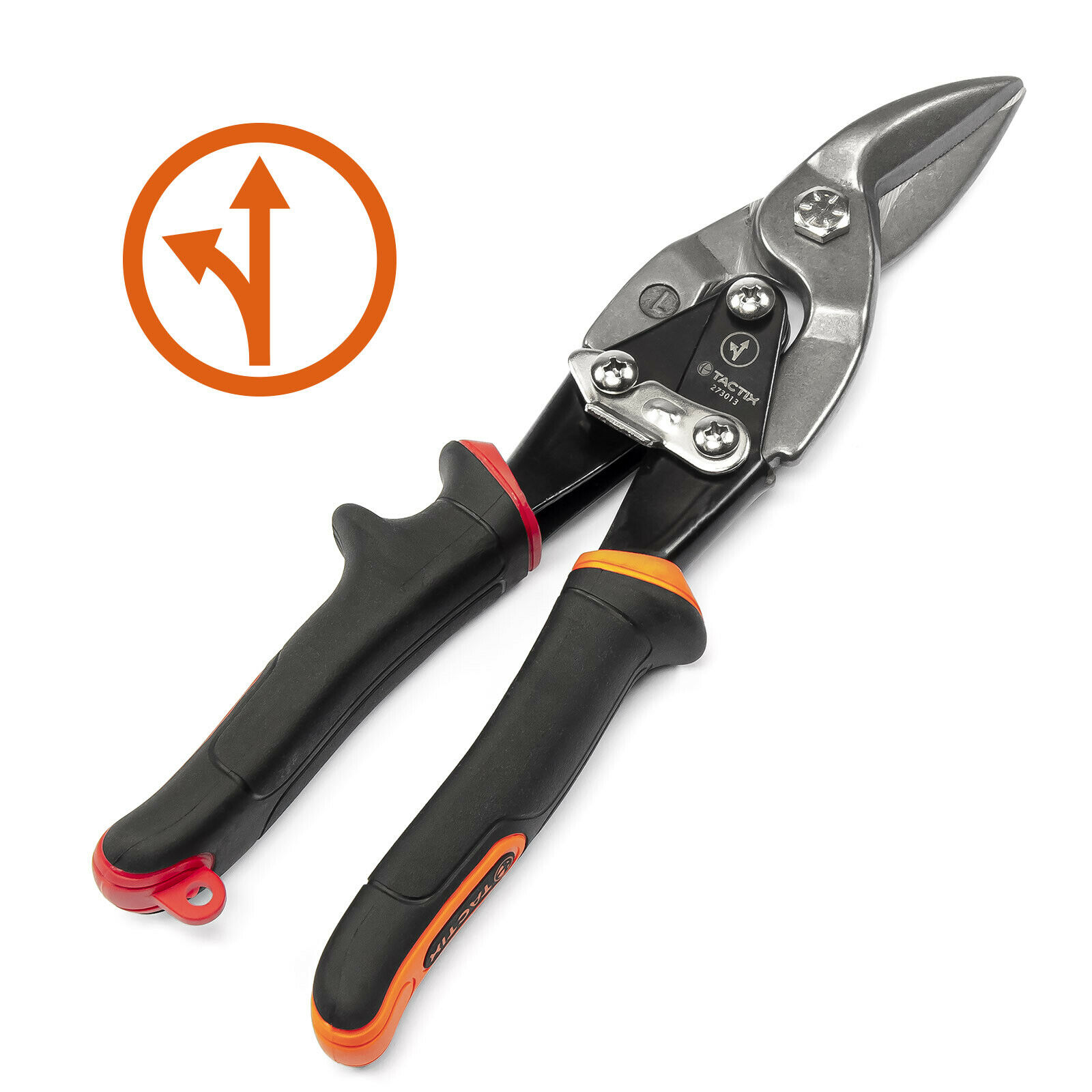 TACTIX Blechschere 250mm Metallschere Figurenschere gerade/links/rechts wählbar Links