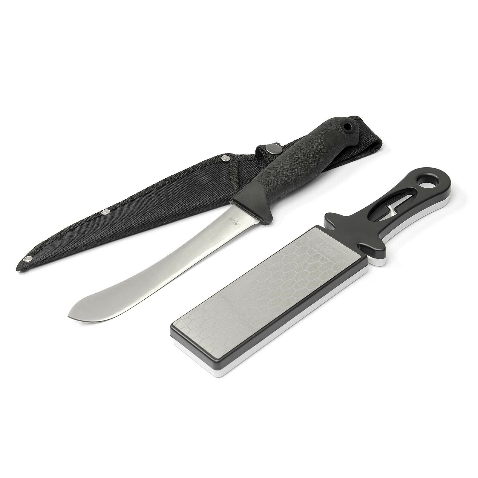 Filetier-Set, 2-teilig, Filetiermesser, 5-in-1-Schärfer