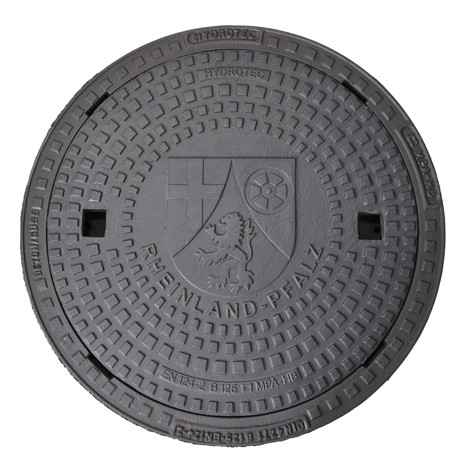 HYDROTEC Schachtabdeckung Länderwappen Rheinland-Pfalz B125