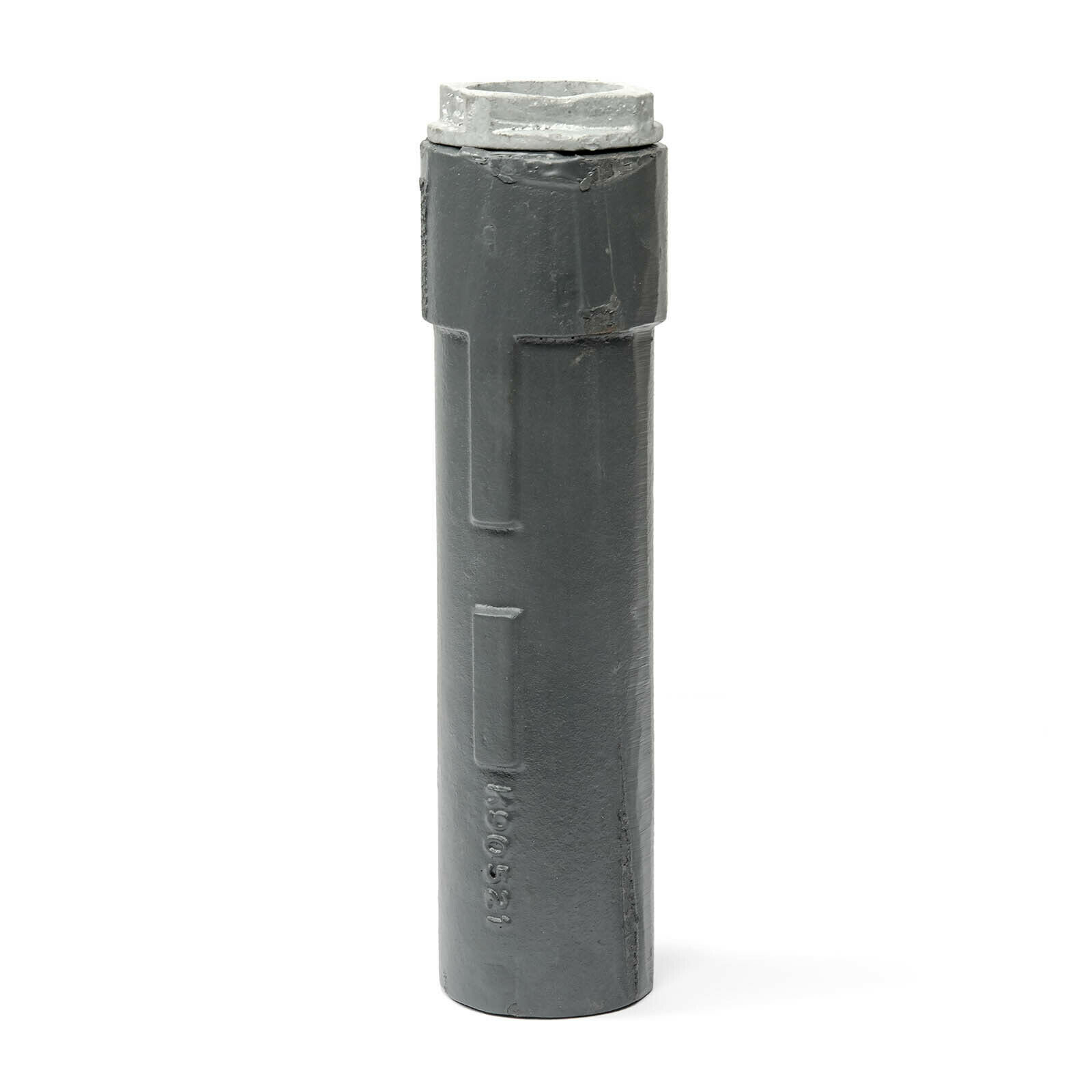 Bodenhülse Gusseisen mit Spannmutter und PE-Klemmring Ø 48 mm, Länge 300 mm