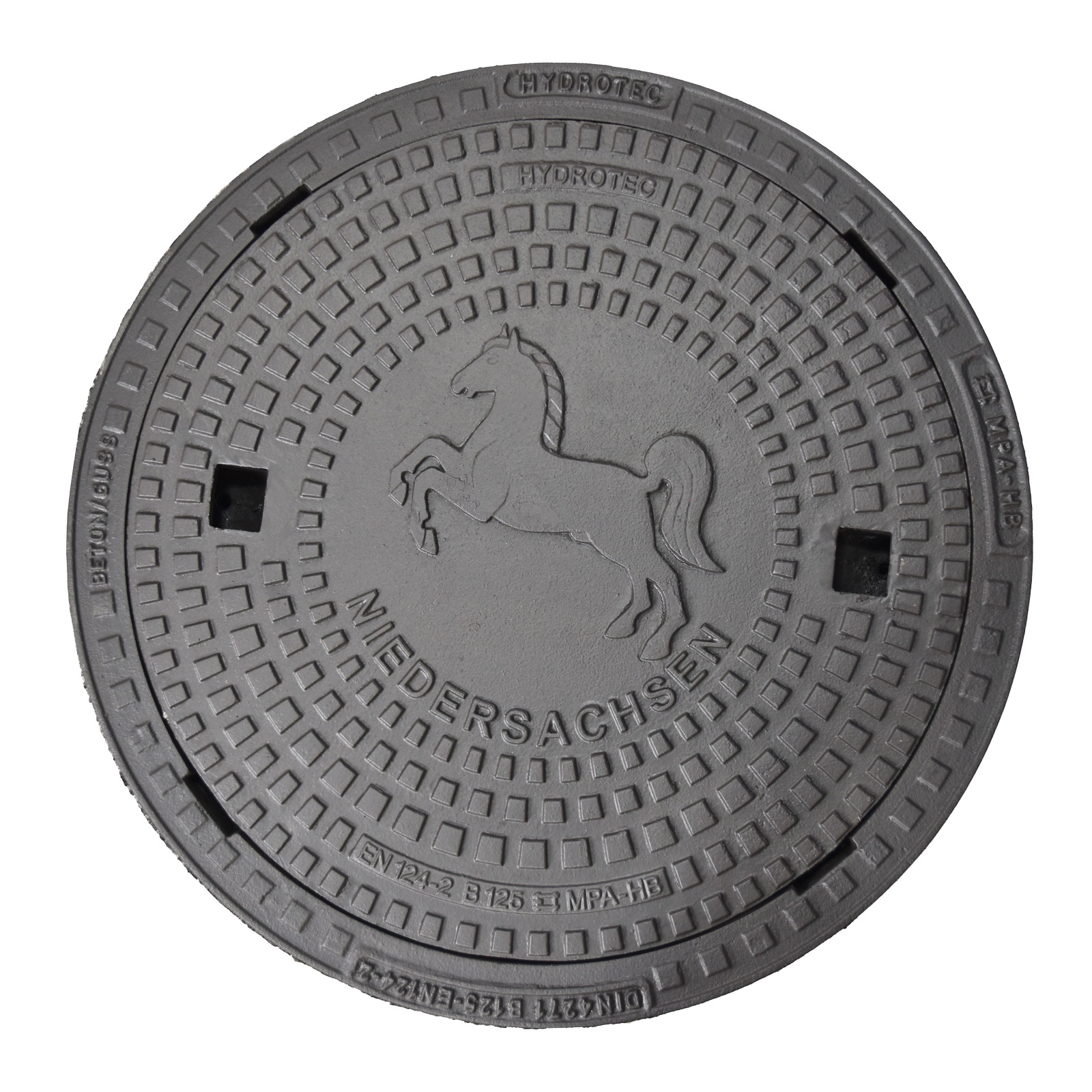 HYDROTEC Schachtabdeckung Länderwappen Niedersachsen B125