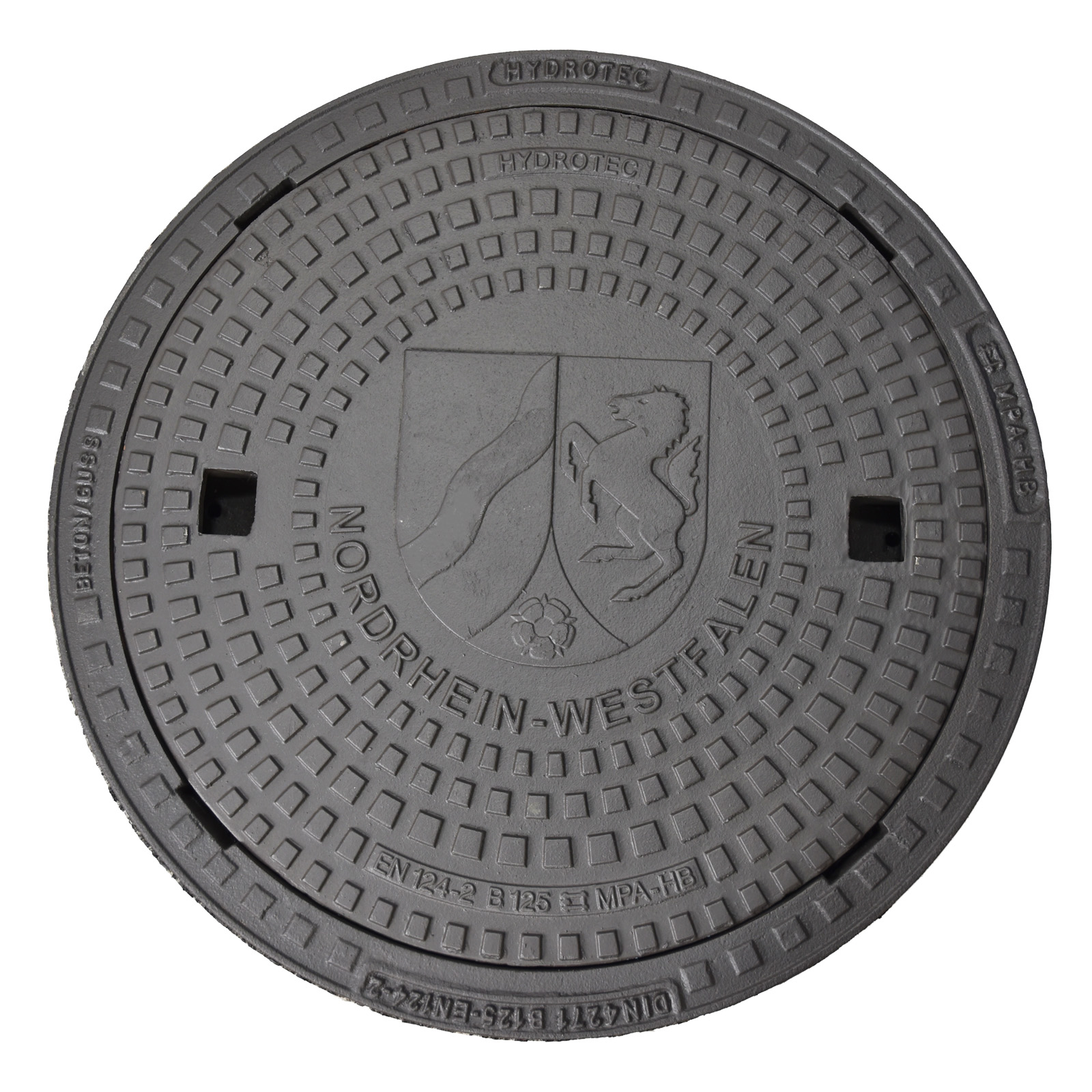 HYDROTEC Schachtabdeckung Länderwappen NRW B125
