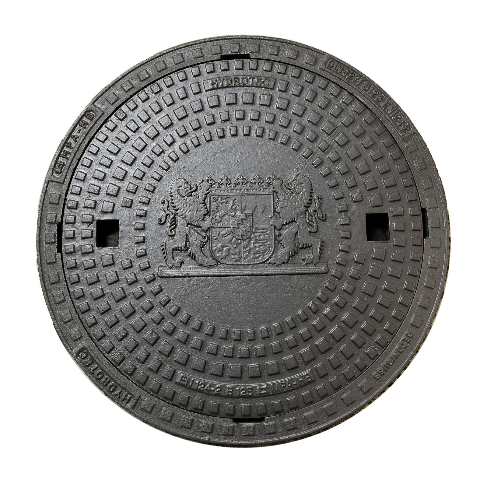 HYDROTEC Schachtabdeckung Länderwappen Bayern (Löwen) B125