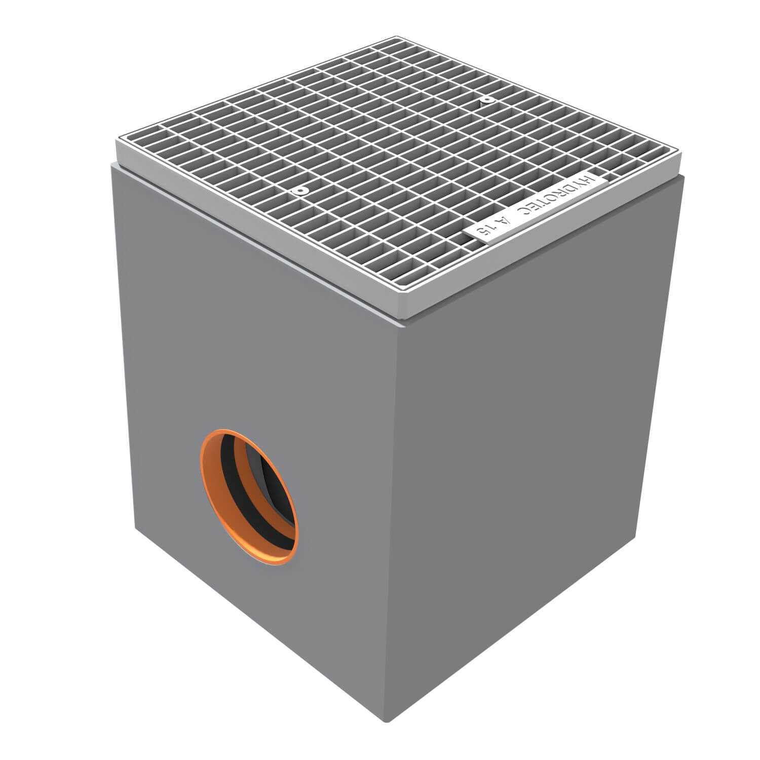 Hofsinkkasten A15 300x300 Pult mit verzinktem Gitter
