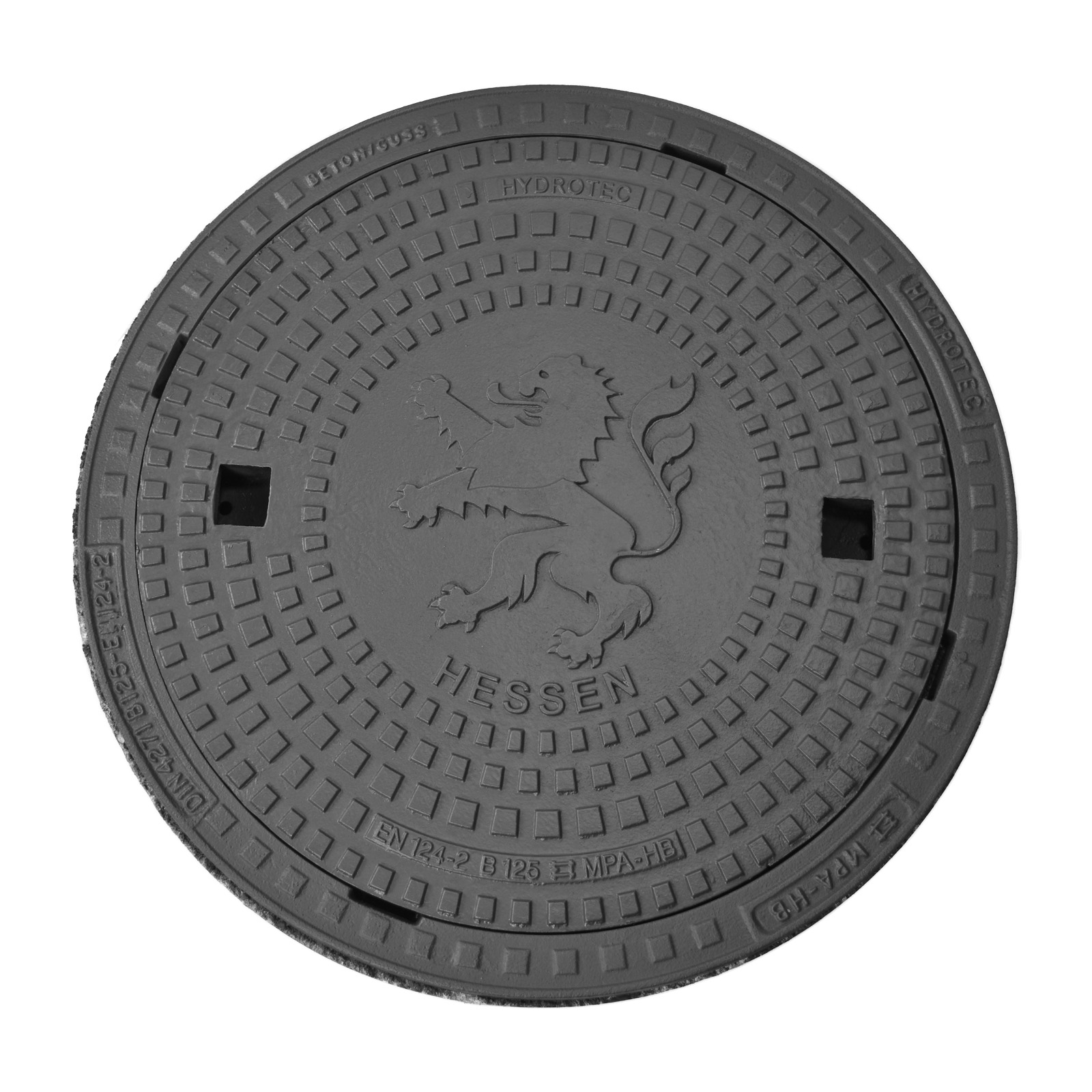 HYDROTEC Schachtabdeckung Länderwappen Hessen B125