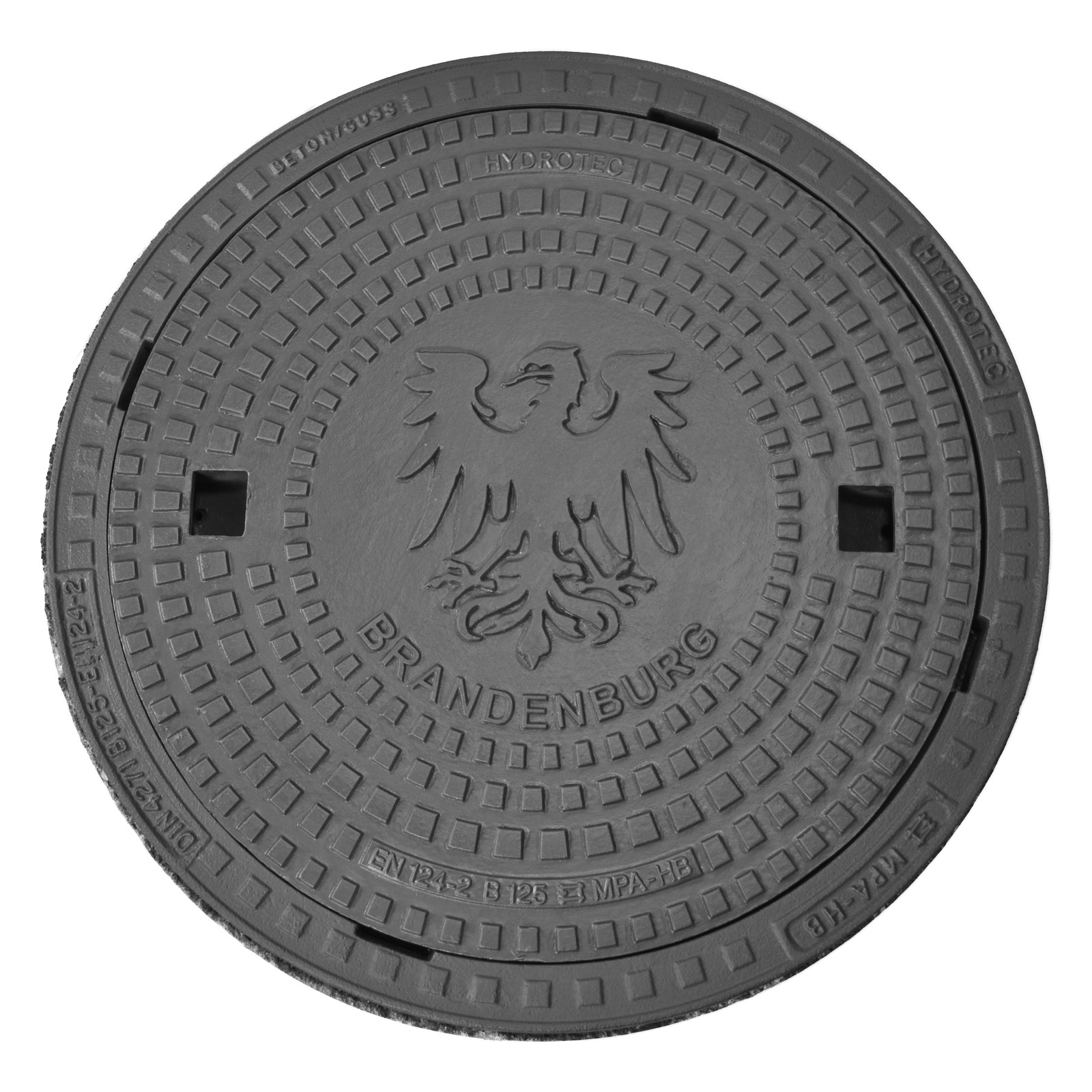 HYDROTEC Schachtabdeckung Länderwappen Brandenburg B125